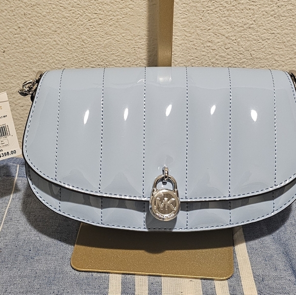 Michael Kors Mila Small Patent Convertible Crossbody - Picture 7 of 9